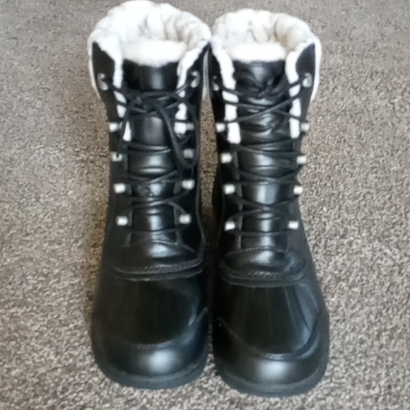 Sorel Black Whistler Mid Waterproof Leather Boots NWOB - Picture 2 of 11